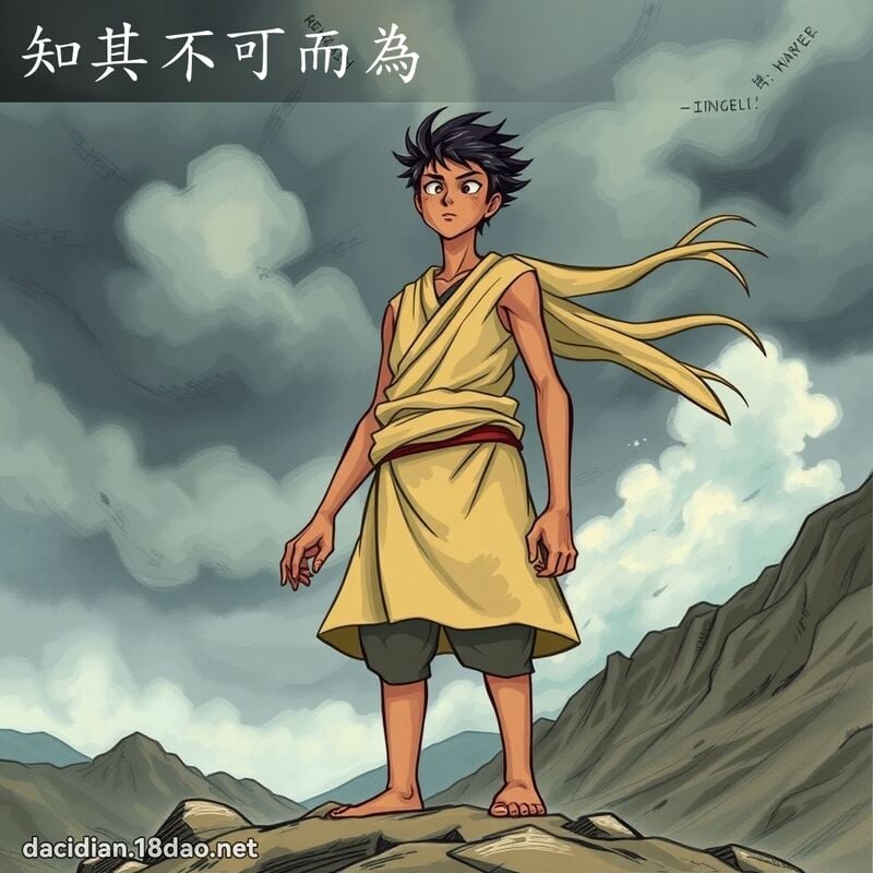 知其不可而為 - 國語大辭典配圖