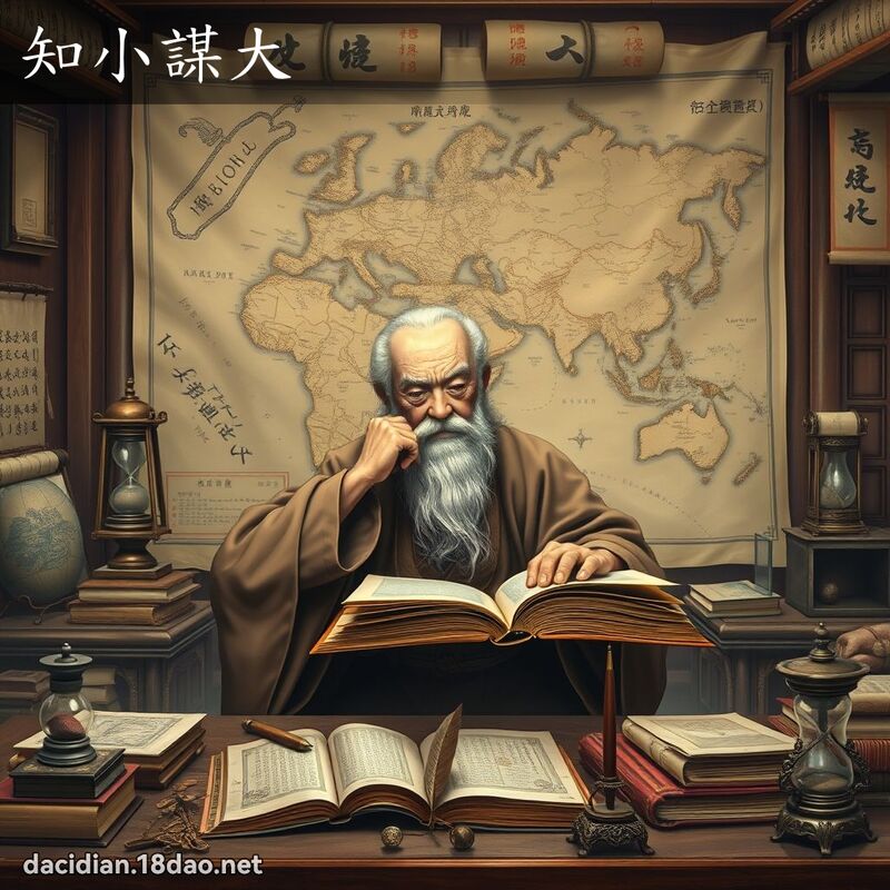 知小谋大 - 国语大辞典配图