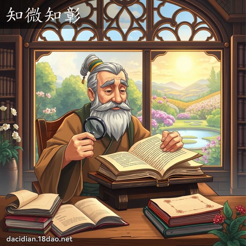 知微知彰 - 國語大辭典配圖