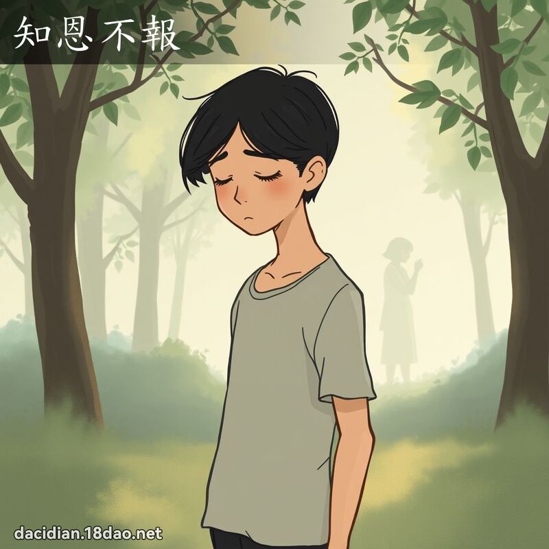 知恩不報 - 國語大辭典配圖