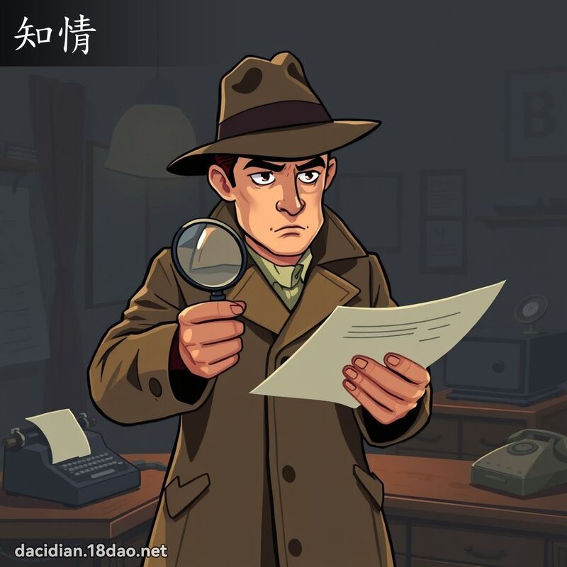 知情 - 國語大辭典配圖