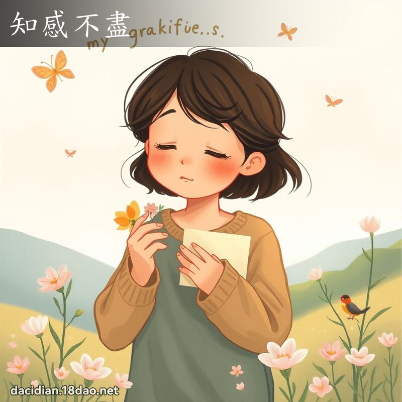 知感不盡 - 國語大辭典配圖
