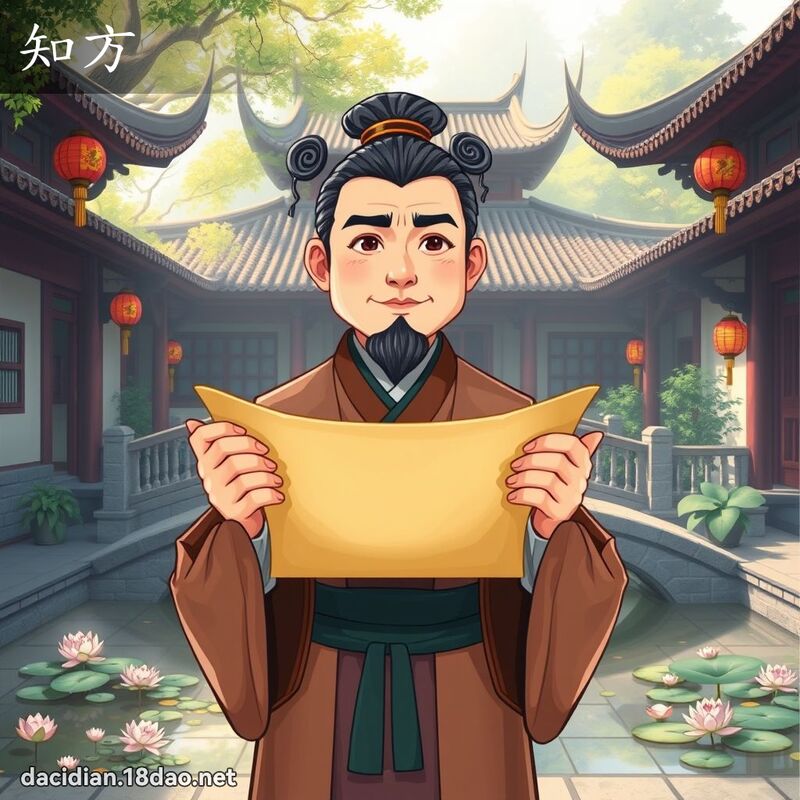 知方 - 國語大辭典配圖