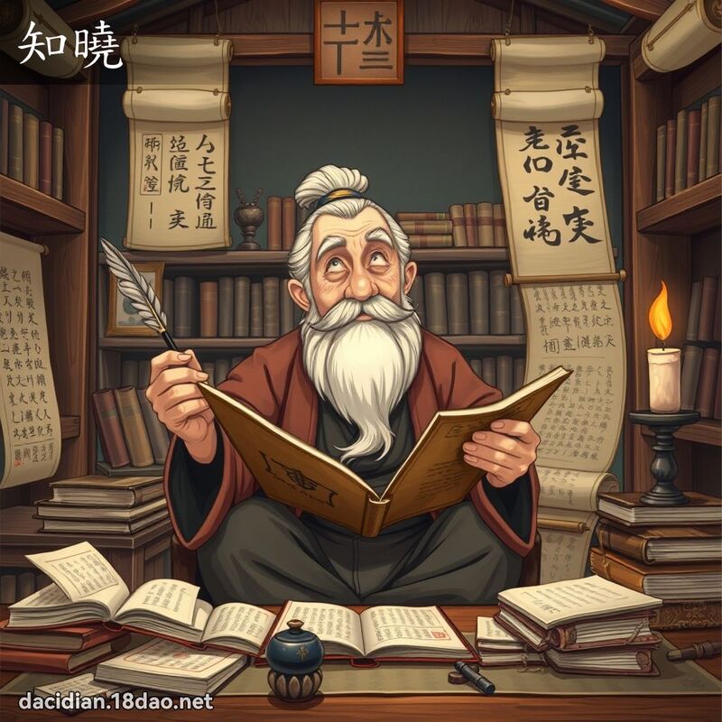 知曉 - 國語大辭典配圖