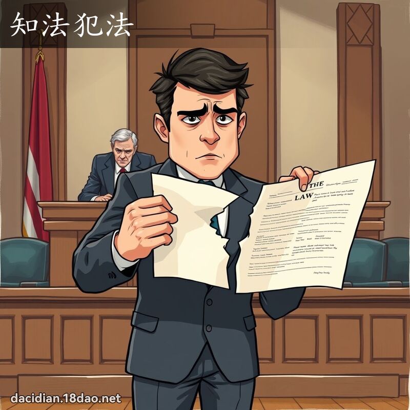 知法犯法 - 國語大辭典配圖