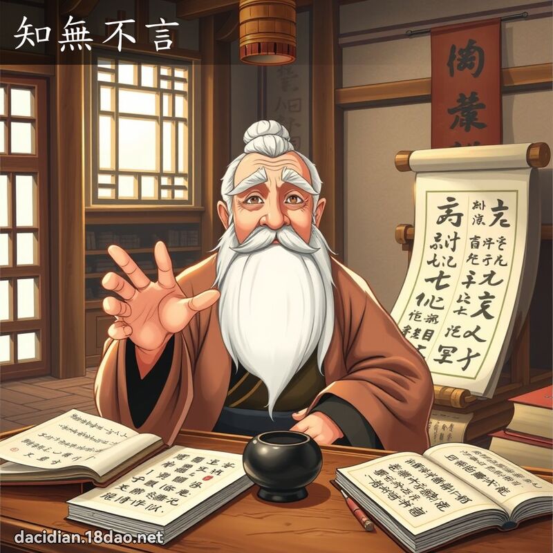 知無不言 - 國語大辭典配圖