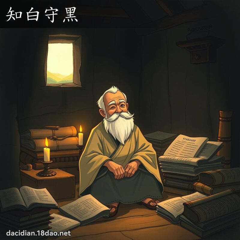 知白守黑 - 國語大辭典配圖