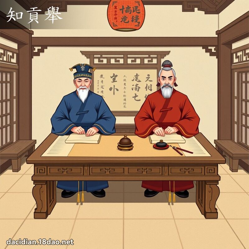 知貢舉 - 國語大辭典配圖