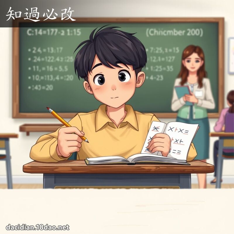 知过必改 - 国语大辞典配图
