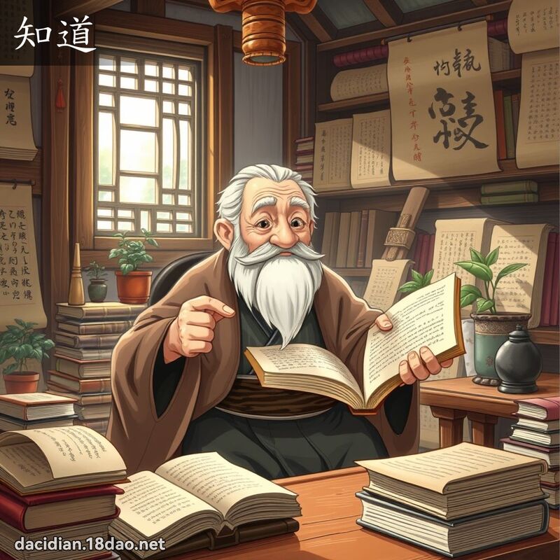 詞語: 知道 (多意詞)