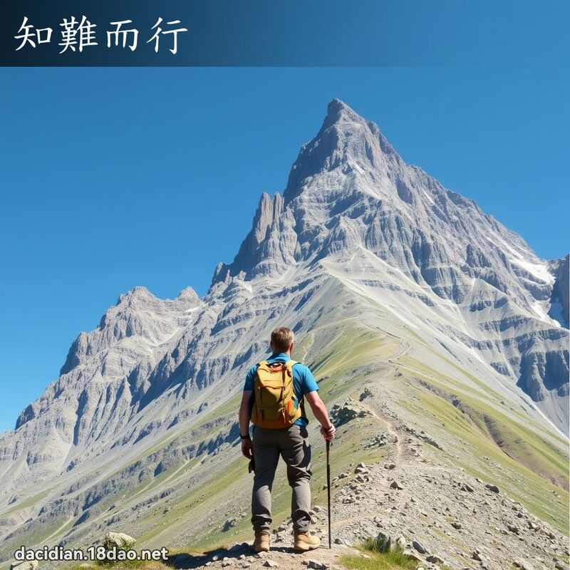 知難而行 - 國語大辭典配圖
