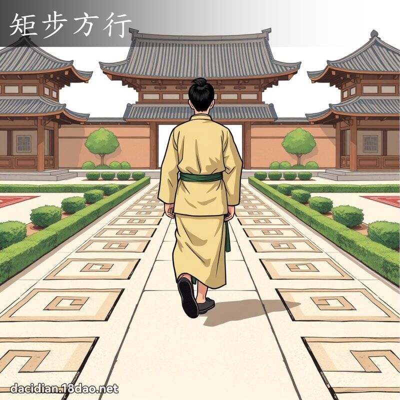 矩步方行 - 国语大辞典配图