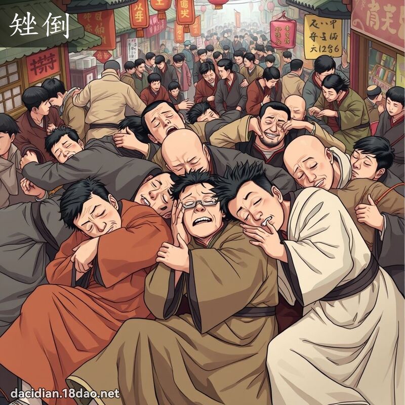 矬倒 - 国语大辞典配图