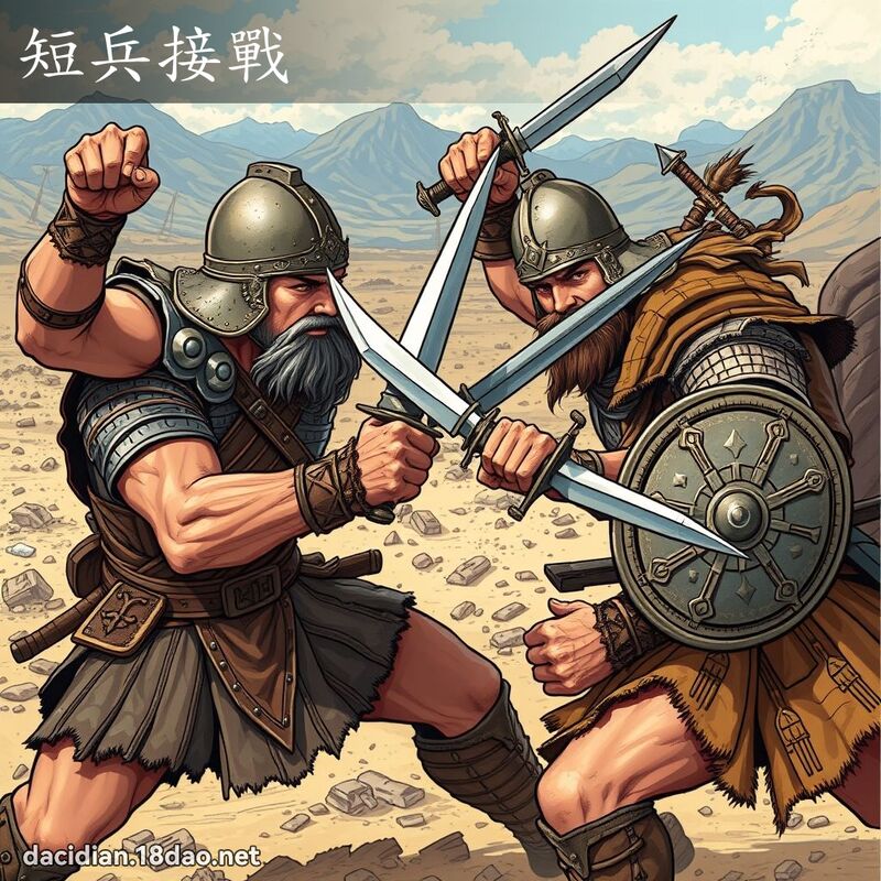 短兵接战 - 国语大辞典配图