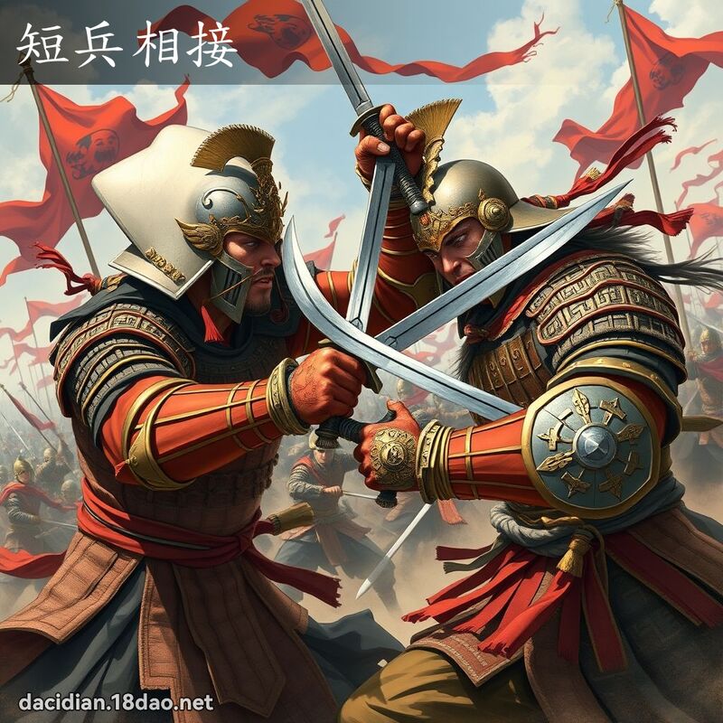 短兵相接 - 国语大辞典配图