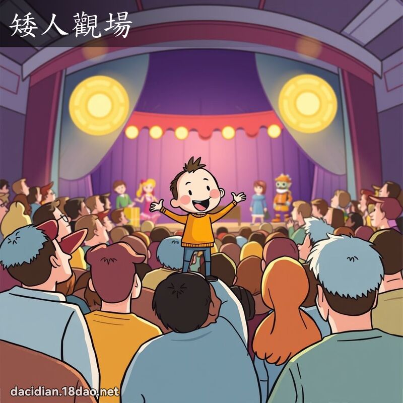 矮人观场 - 国语大辞典配图