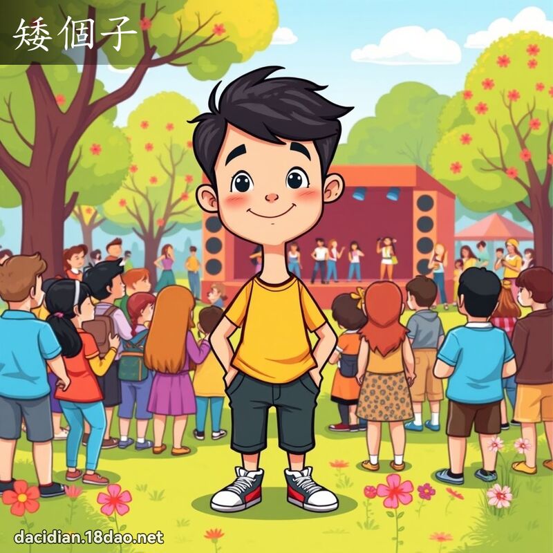 矮个子 - 国语大辞典配图