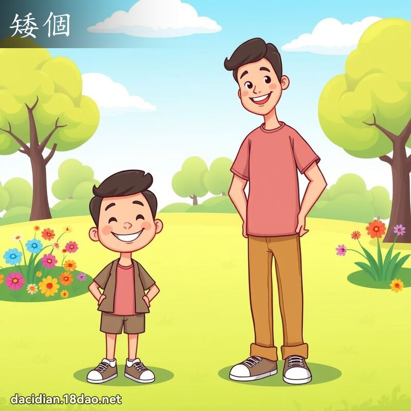 矮个 - 国语大辞典配图