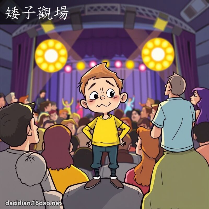 矮子觀場 - 國語大辭典配圖
