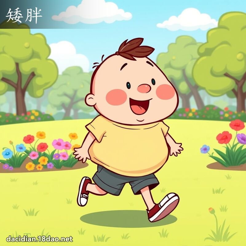 矮胖 - 国语大辞典配图