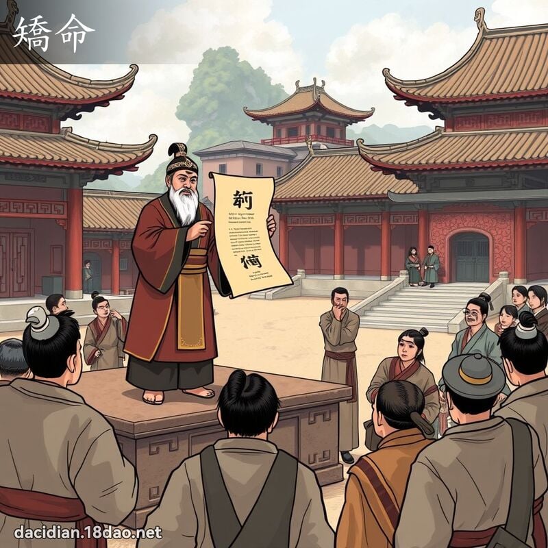 矯命 - 國語大辭典配圖