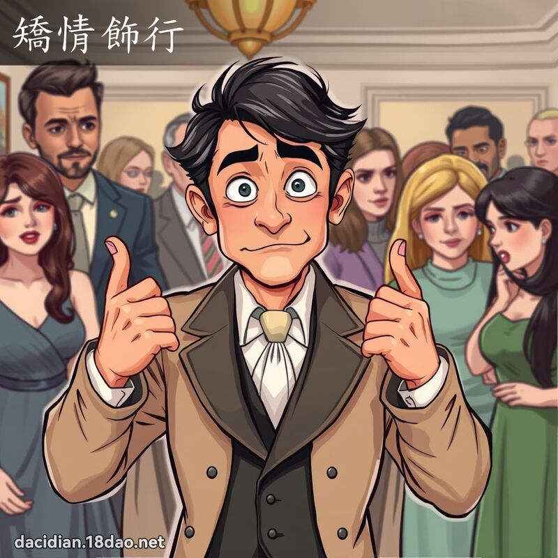 矯情飾行 - 國語大辭典配圖