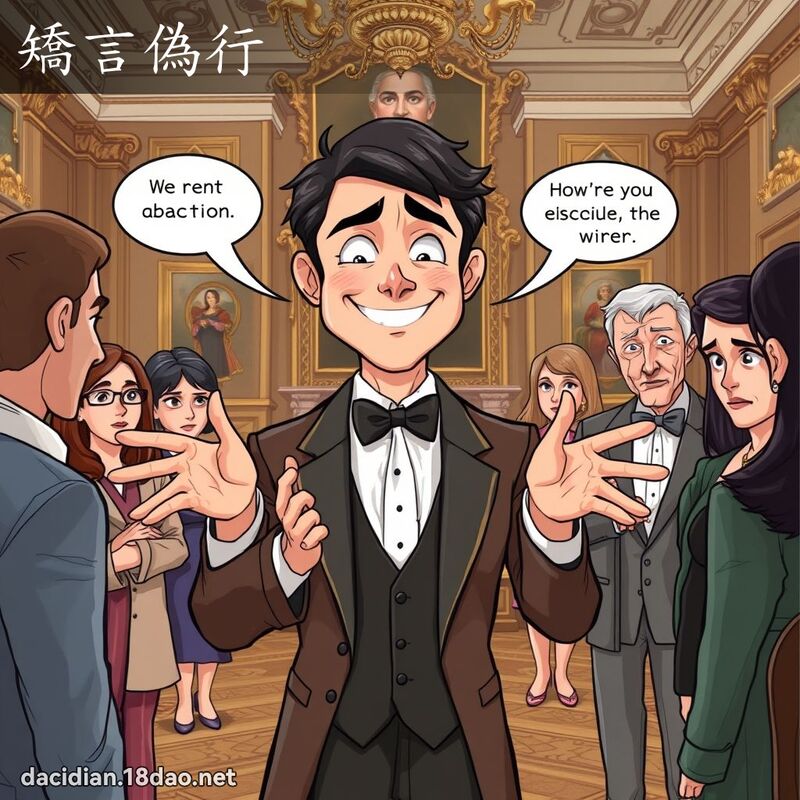 矫言偽行 - 国语大辞典配图