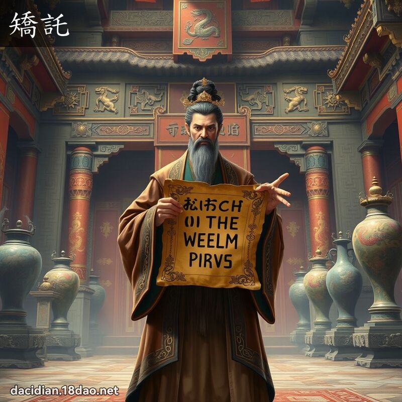 矯託 - 國語大辭典配圖