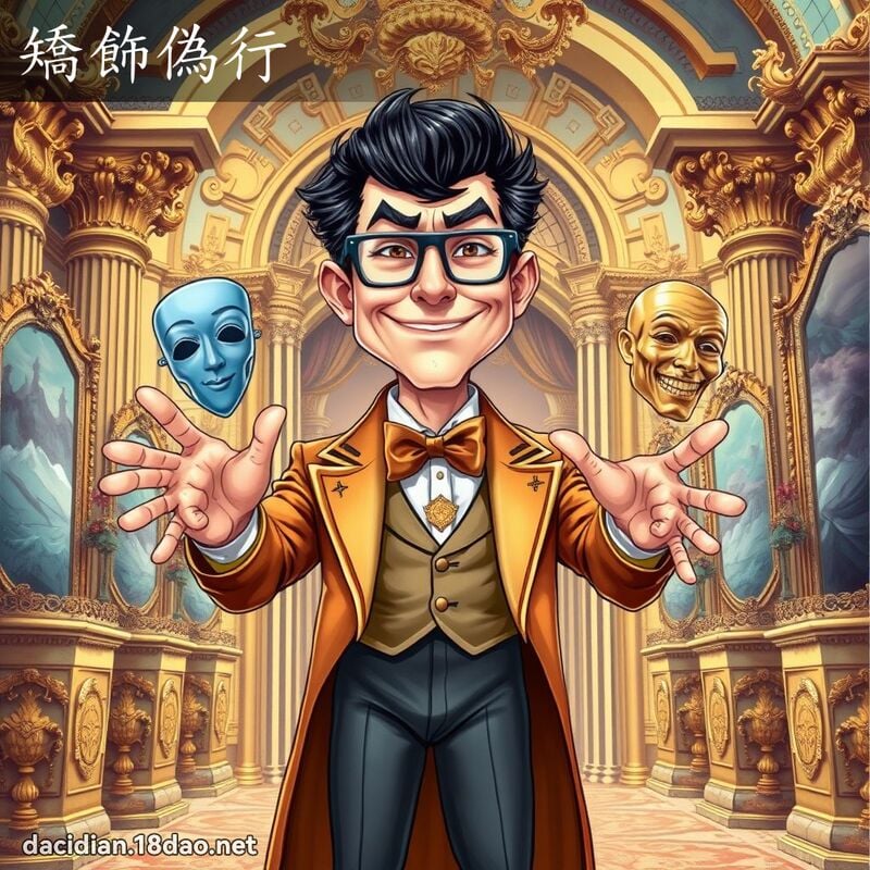 矯飾偽行 - 國語大辭典配圖
