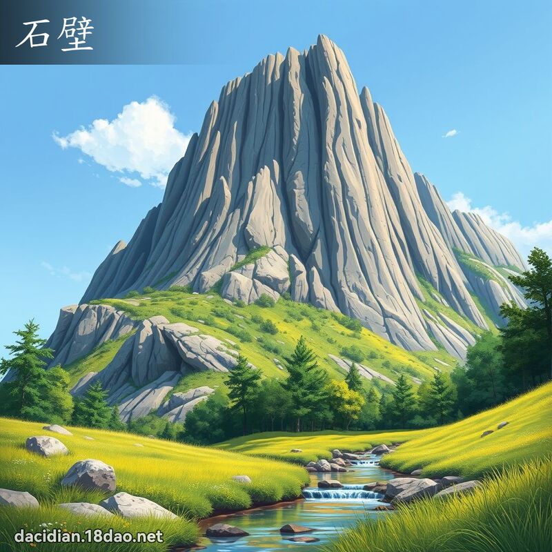 石壁 - 國語大辭典配圖
