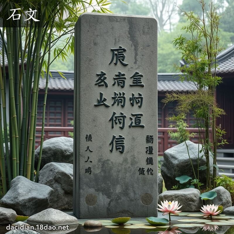 石文 - 國語大辭典配圖