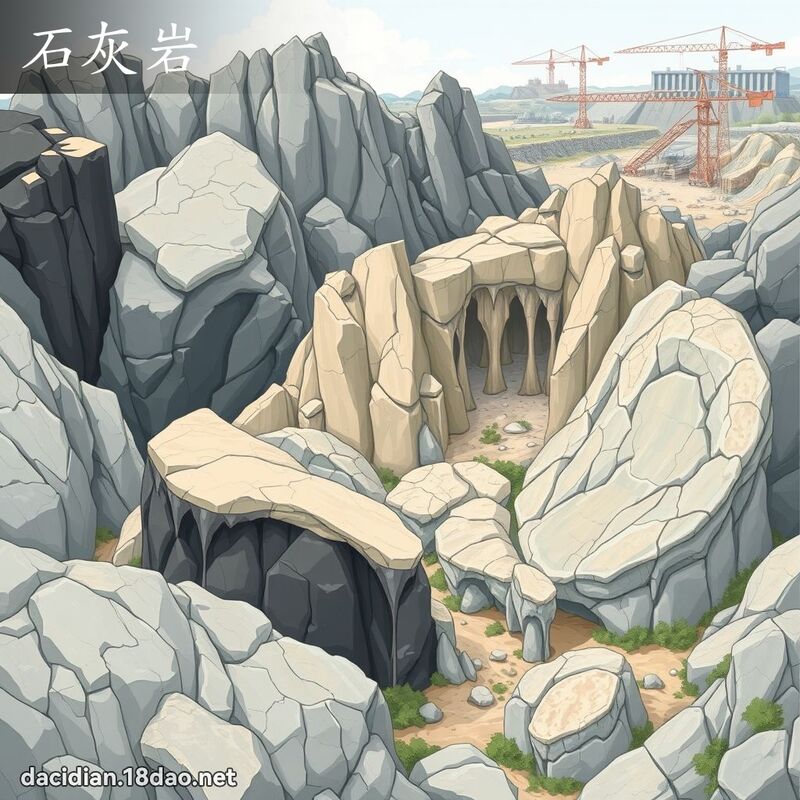 石灰岩 - 國語大辭典配圖