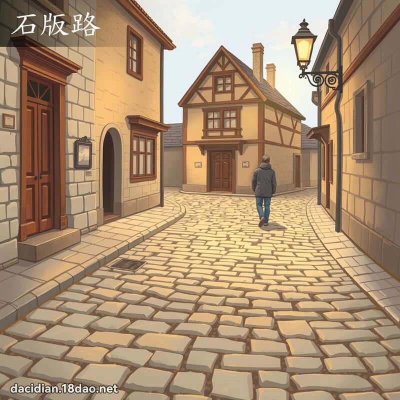 石版路 - 國語大辭典配圖