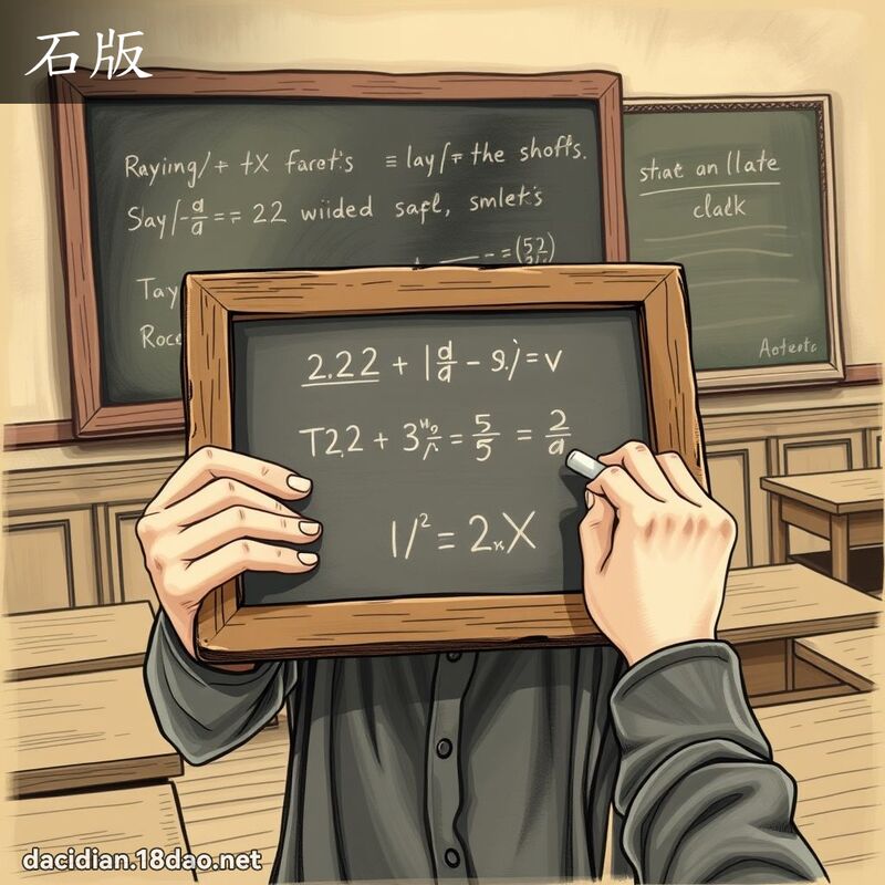 石版 - 國語大辭典配圖