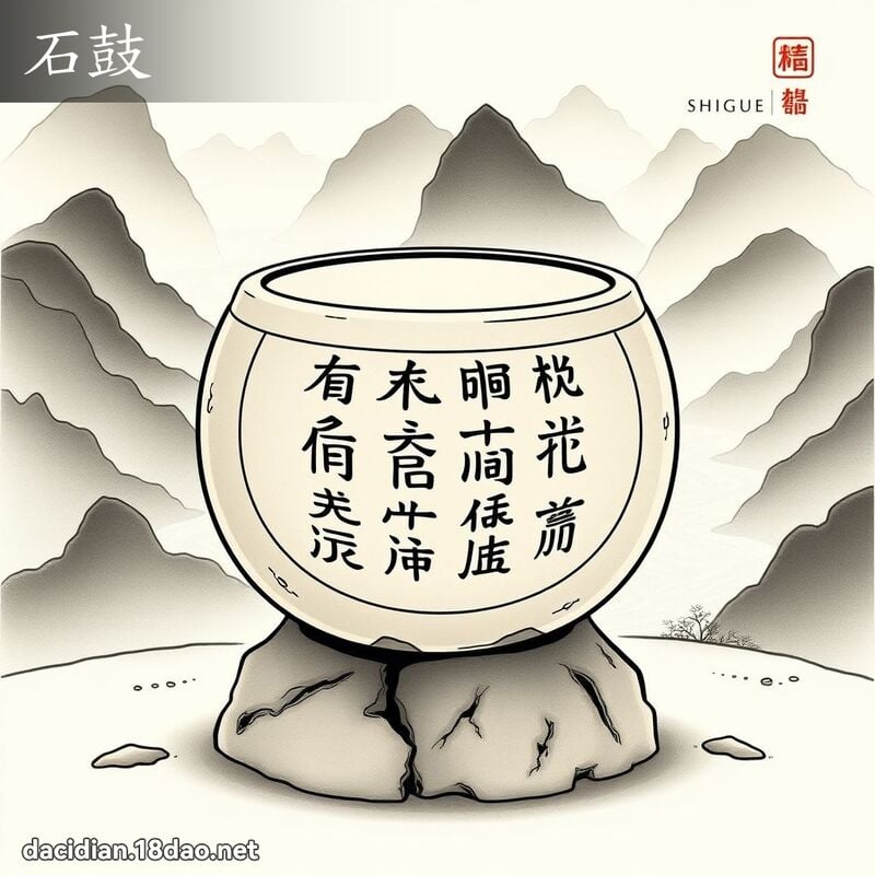 石鼓 - 國語大辭典配圖