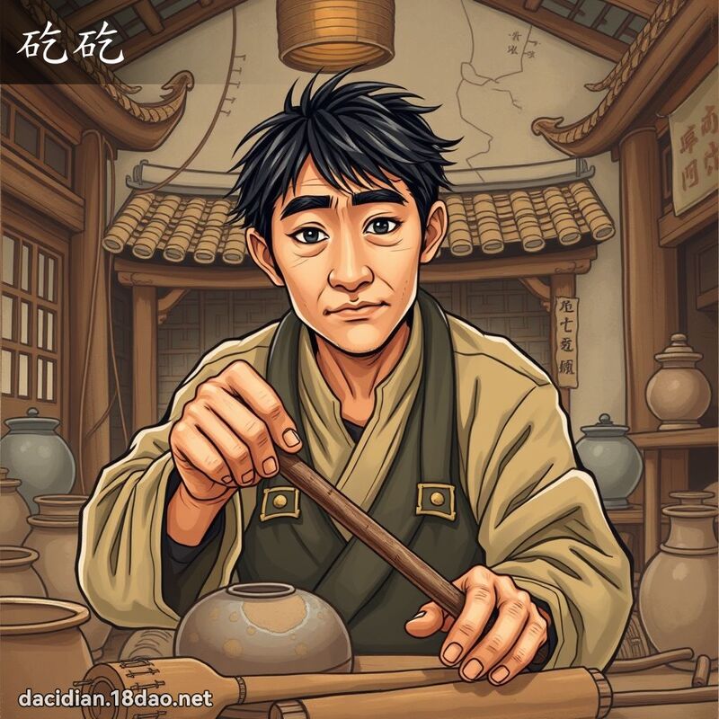 矻矻 - 国语大辞典配图