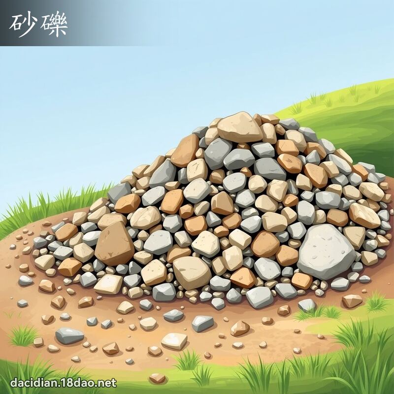 砂礫 - 國語大辭典配圖