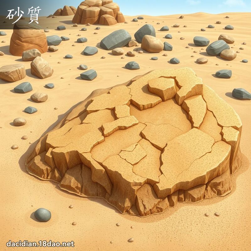 砂质 - 国语大辞典配图