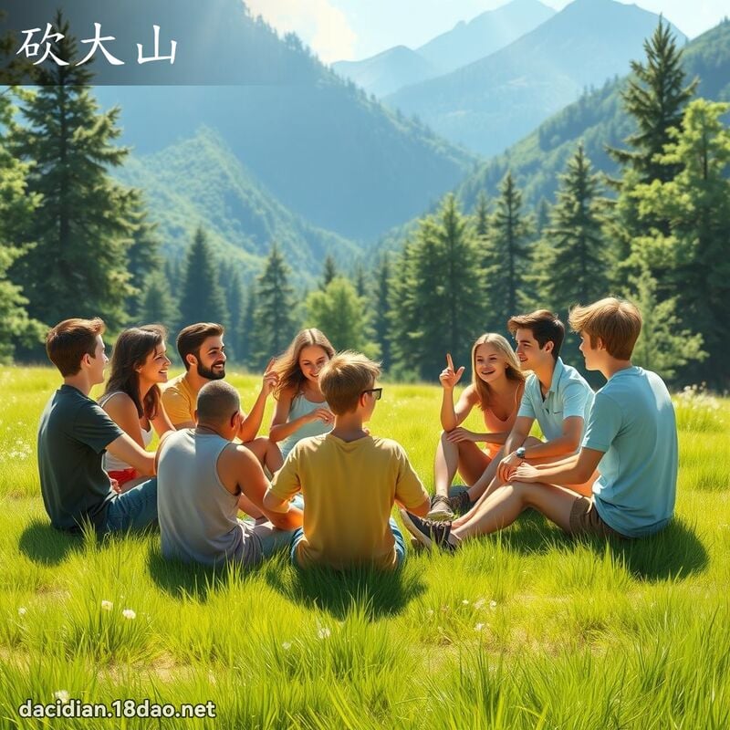 砍大山 - 國語大辭典配圖