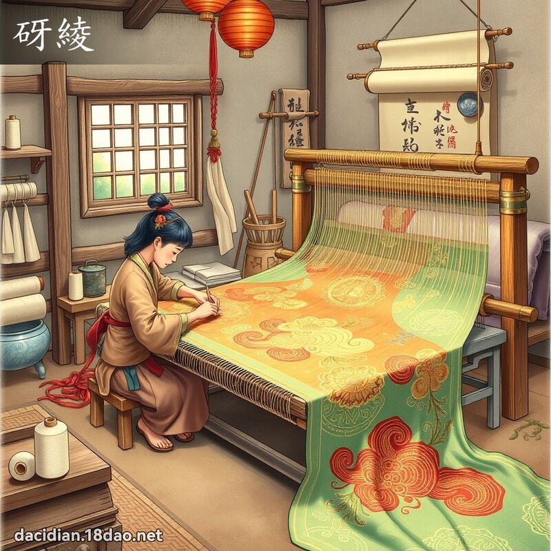 砑綾 - 國語大辭典配圖