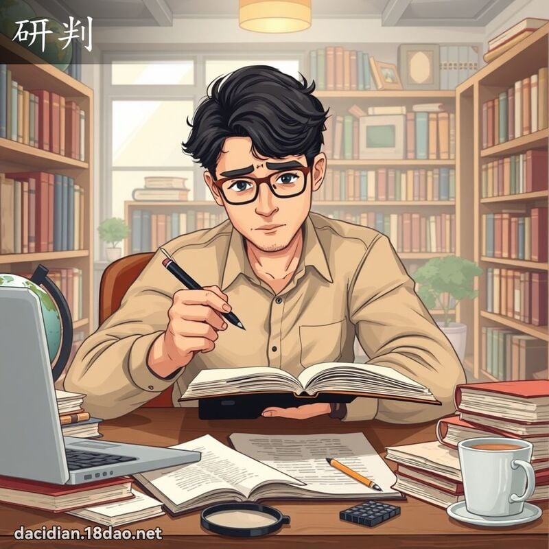 研判 - 國語大辭典配圖