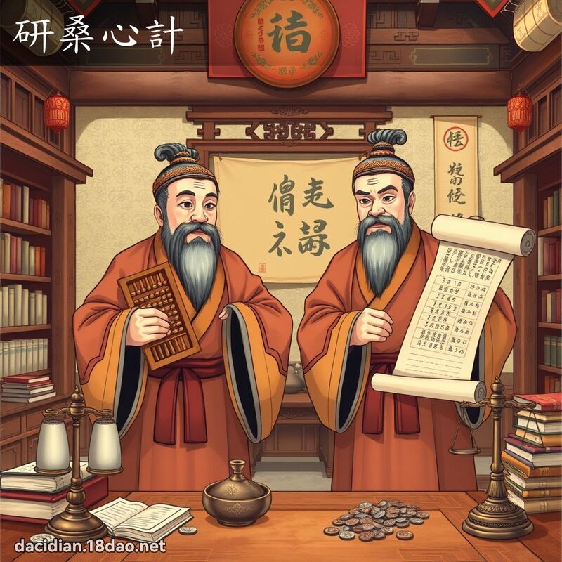 研桑心計 - 國語大辭典配圖