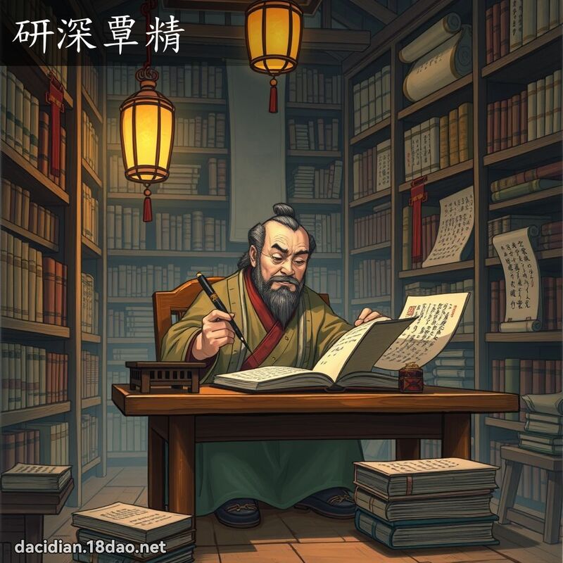 研深覃精 - 國語大辭典配圖