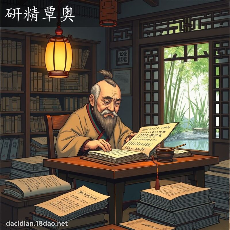 研精覃奧 - 國語大辭典配圖