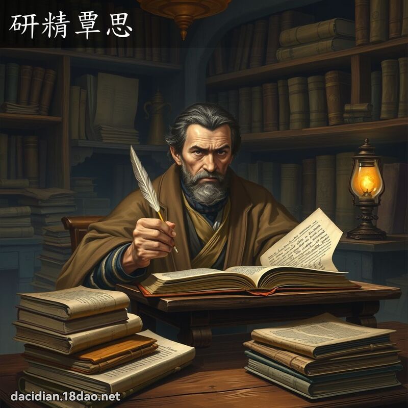 研精覃思 - 國語大辭典配圖