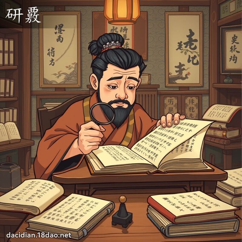 研覈 - 国语大辞典配图