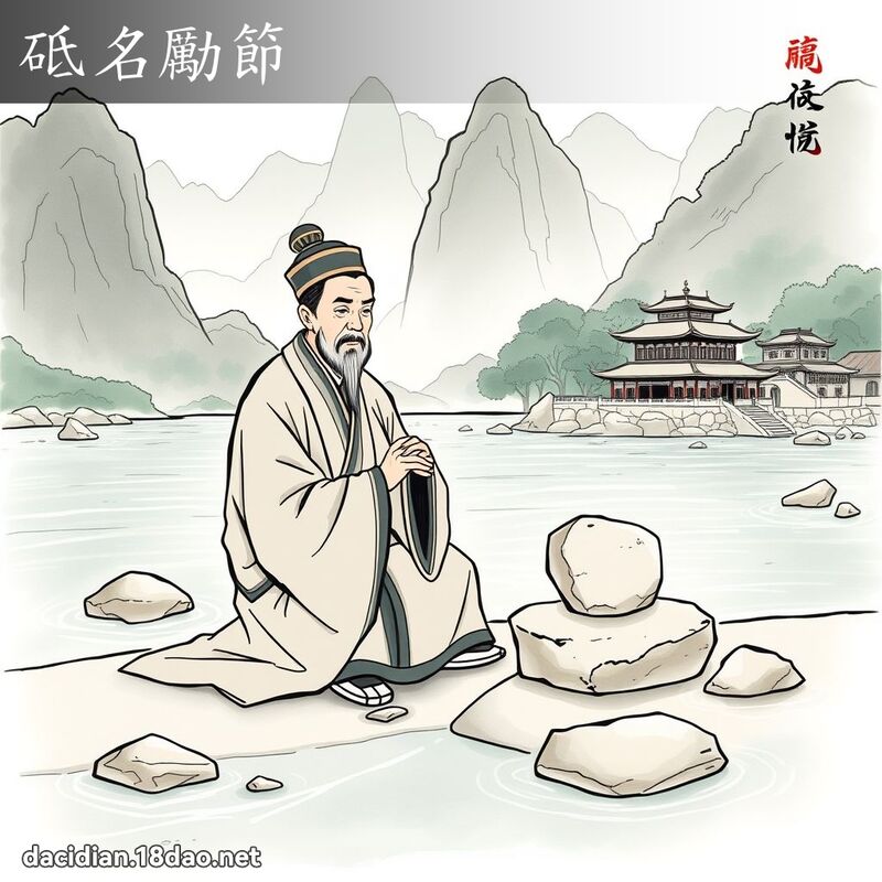 砥名励节 - 国语大辞典配图