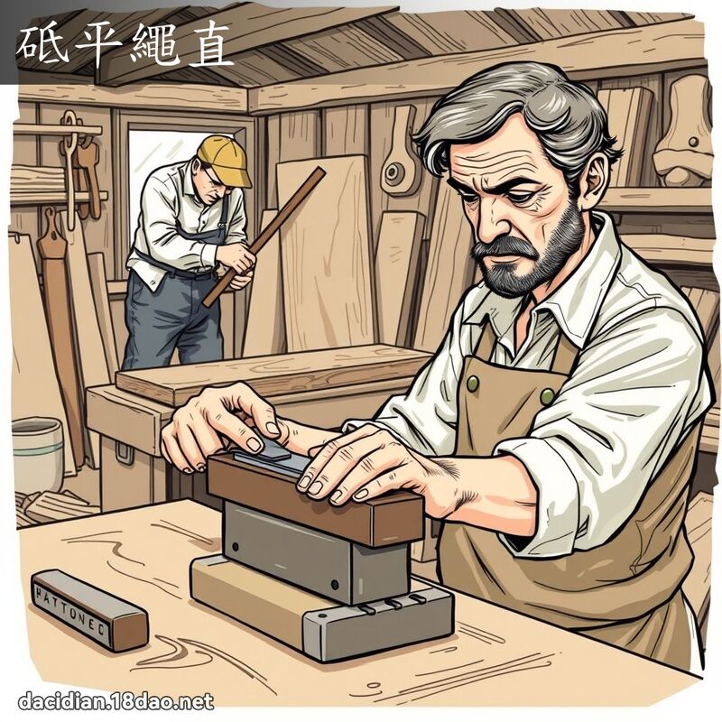砥平繩直 - 國語大辭典配圖