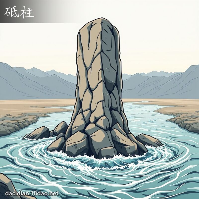 砥柱 - 國語大辭典配圖