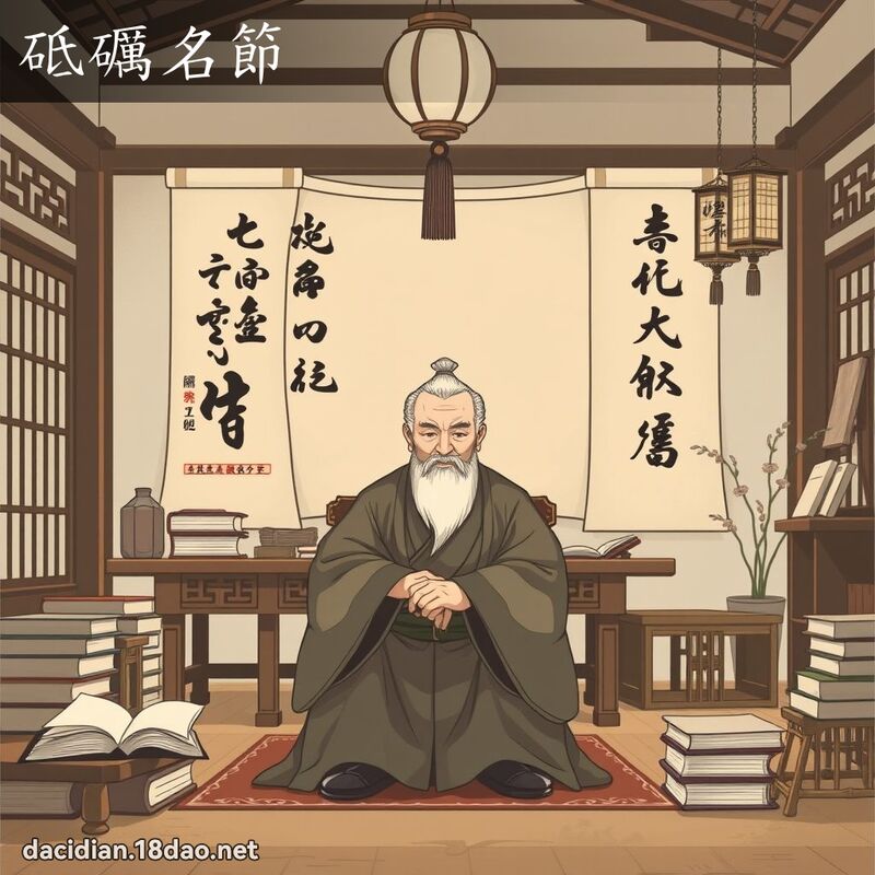 砥礪名節 - 國語大辭典配圖